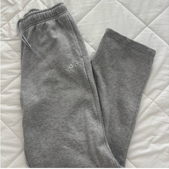 ALO Yoga Pants - Alo Gray Straight Leg Sweatpants